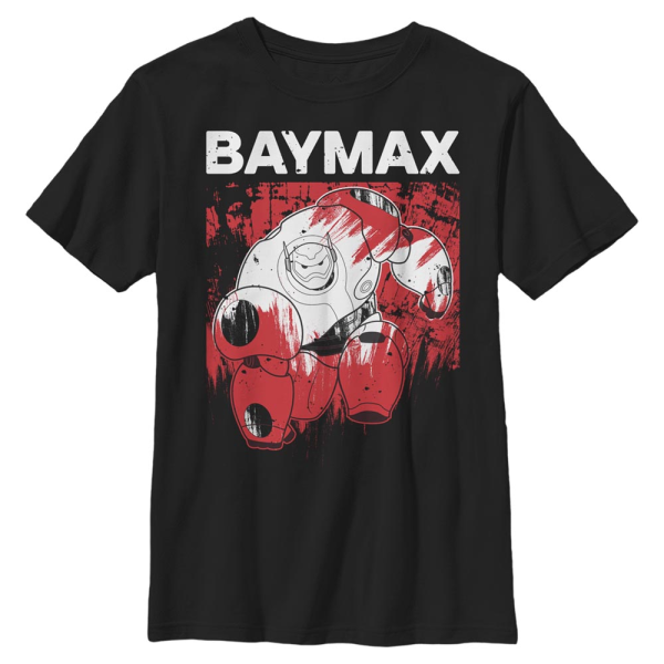 Disney - Big Hero 6 - Baymax Effect - Kids T-Shirt - Black - Front