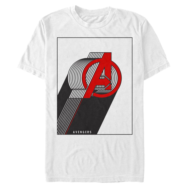 Marvel - Logo Layered Avengers - Men's T-Shirt - White - Front