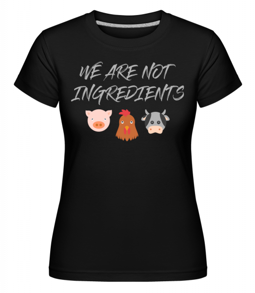 Vegetarian -  Shirtinator Women's T-Shirt - Black - Vorn