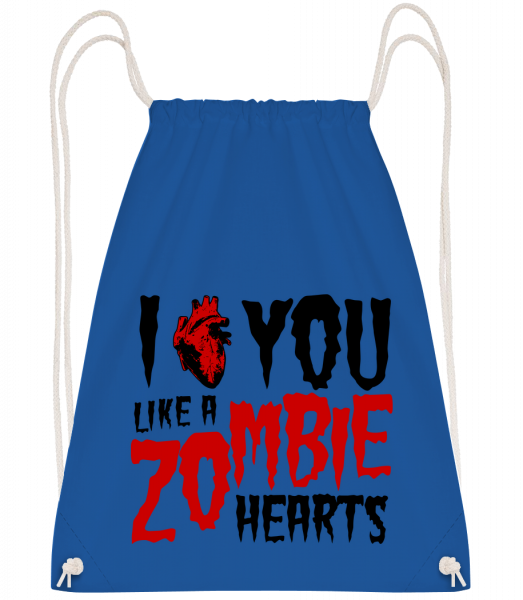I Like You Like A Zombie Hearts - Drawstring Backpack - Royal blue - Vorn