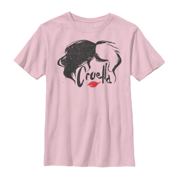 Disney Classics - Cruella - Cruella DeVille Simply - Kids T-Shirt - Pink - Front