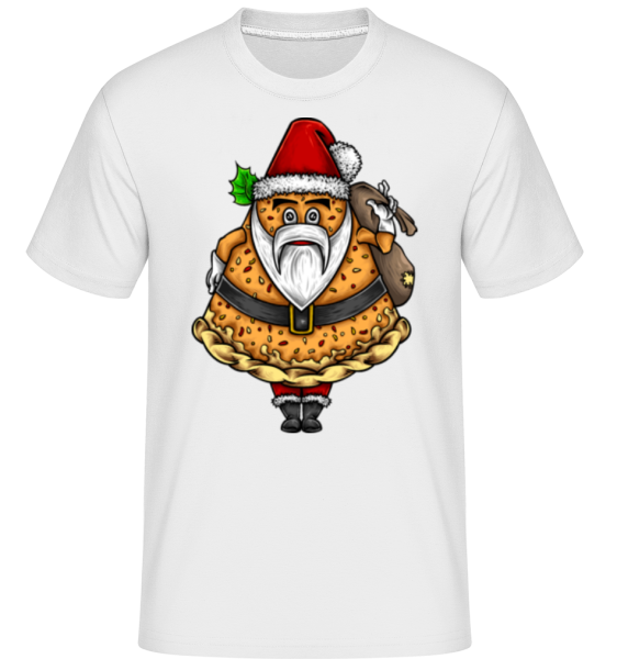 Pizza Santa Claus -  Shirtinator Men's T-Shirt - White - Front