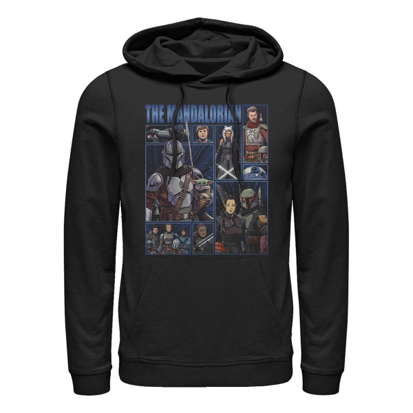 Star Wars - The Mandalorian - Skupina Cast of Many - Unisex Hoodie - Black - Front