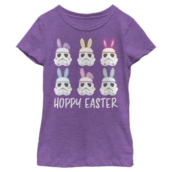 Star Wars - Trooper Hoppy Stormtrooper - Easter - Kids T-Shirt - Purple - Front