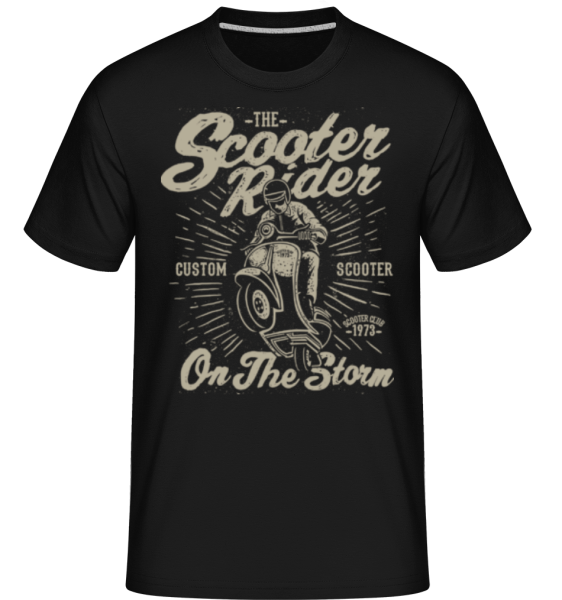 Scooter Rider -  Shirtinator Men's T-Shirt - Black - Front
