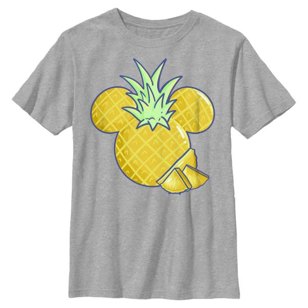 Disney - Mickey Mouse - Mickey Pineapple - Kids T-Shirt - Heather grey - Front
