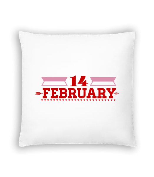 14 February Valentine - Cushion - White - Front