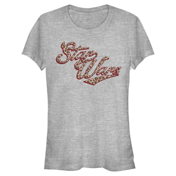 Star Wars - Logo Cheetah - Women's T-Shirt - Heather grey - Front