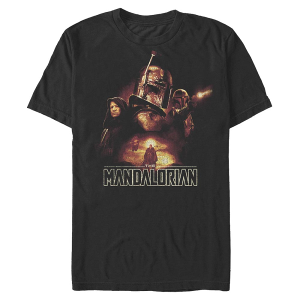 Star Wars - The Mandalorian - Skupina Fett Journey - Men's T-Shirt - Black - Front