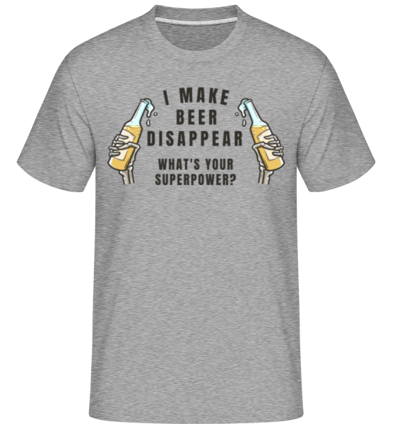 I Make Beer Disappear -  Shirtinator Men's T-Shirt - Heather grey - Front