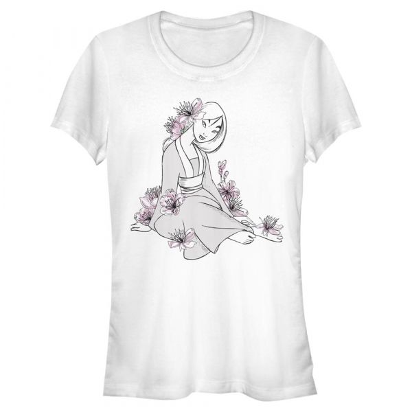 Disney - Mulan - Mulan Floral - Women's T-Shirt - White - Front