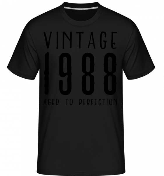 Vintage 1988 Aged To Perfection -  Shirtinator Men's T-Shirt - Black - Vorn