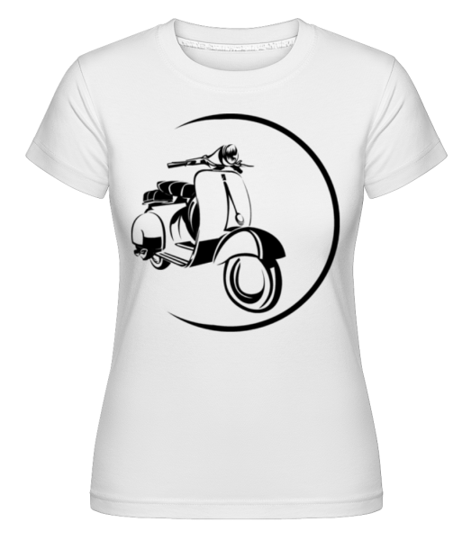 Scooter Icon -  Shirtinator Women's T-Shirt - White - Front