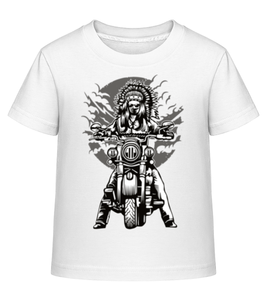 Indian Chief Motorcycle - Kid's Shirtinator T-Shirt - White - Front