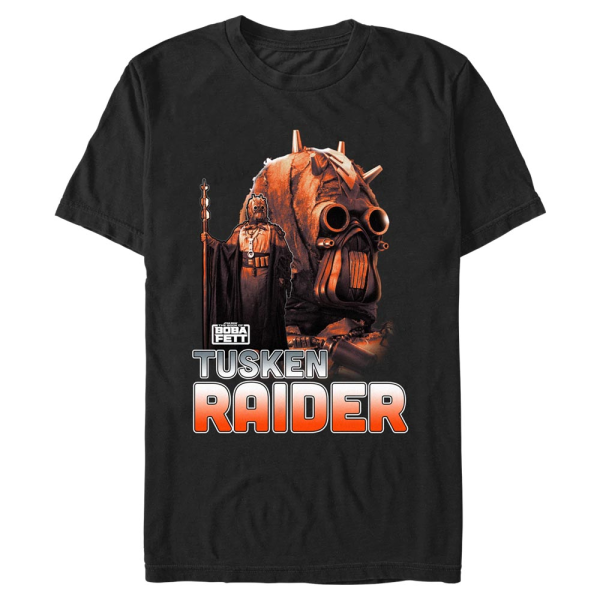 Star Wars - Book of Boba Fett - Tusken Raider Outlaw Hunter - Men's T-Shirt - Black - Front