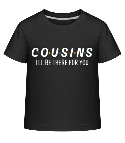 Cousins Friends - Kid's Shirtinator T-Shirt - Black - Front