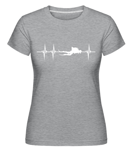 Diver Amplitude -  Shirtinator Women's T-Shirt - Heather grey - Front