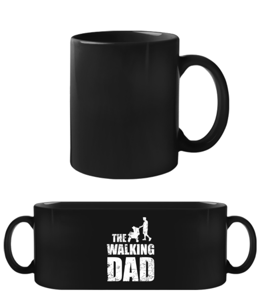 The Walking Dad - Black Mug - Black - Front