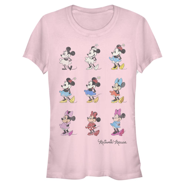 Disney Classics - Mickey Mouse - Minnie Mouse Minnie Evolution - Women's T-Shirt - Pink - Front