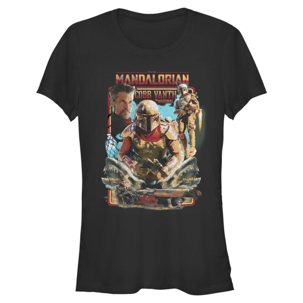 Star Wars - The Mandalorian - Skupina Helmet Ona Cobb - Women's T-Shirt - Black - Front