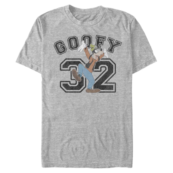 Disney - Mickey Mouse - Goofy Collegiate - Men's T-Shirt - Heather grey - Front