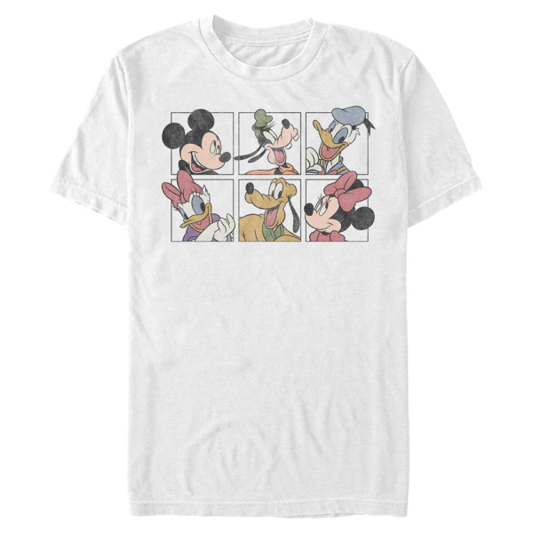 Disney Classics - Mickey Mouse - Skupina Mickey and Friends Grid - Men's T-Shirt - White - Front