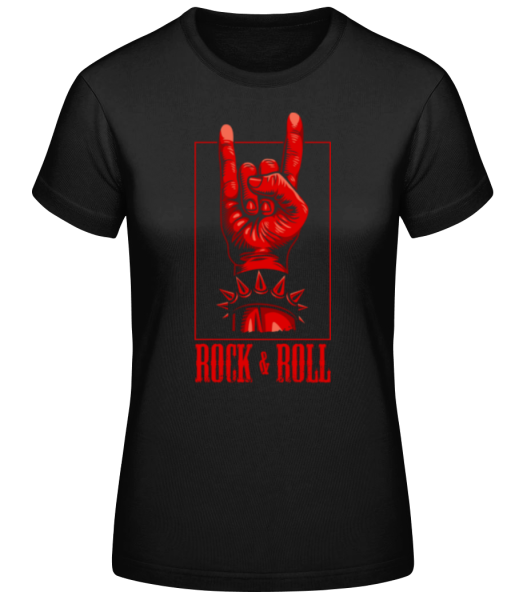 Rock And Roll - Women's Basic T-Shirt - Black - Front