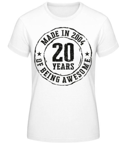 Made In 2004 - Women's Basic T-Shirt - White - Front