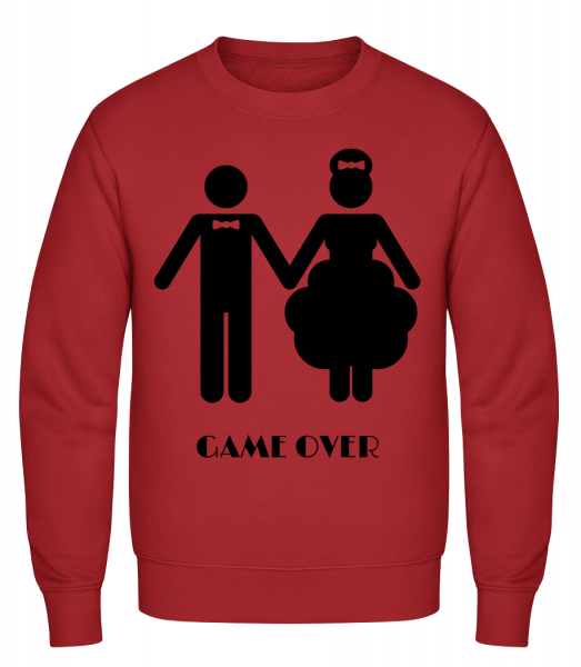 Game Over Wedding - Classic Set-In Sweatshirt - Red - Vorn