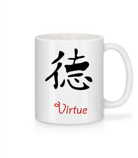 Chinese Sign Virtue - Mug - White - Vorn