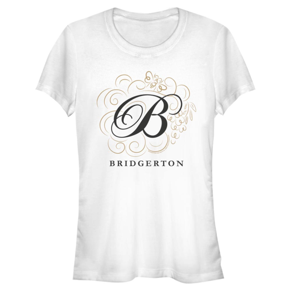 Netflix - Bridgerton - Logo B - Women's T-Shirt - White - Front