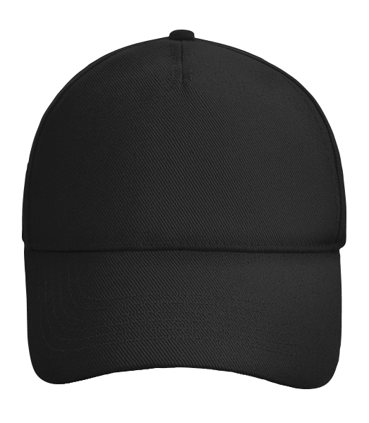 Baseball Cap adjustable - Black - Front