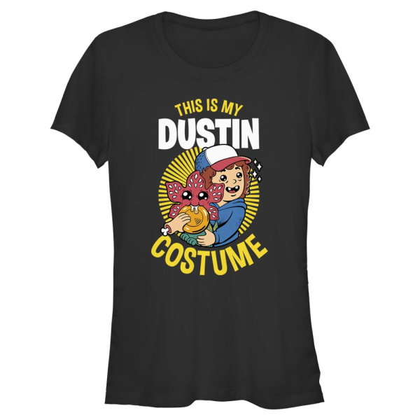 Netflix - Stranger Things - Dustin Costume - Halloween - Women's T-Shirt - Black - Front