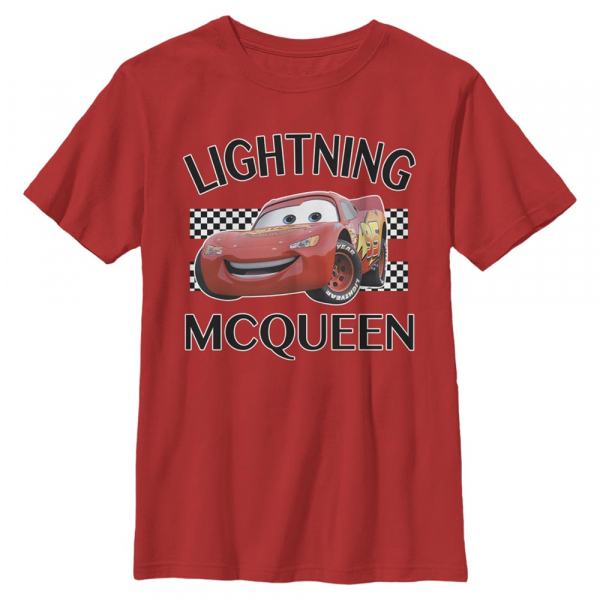 Pixar - Cars - Lightning McQueen - Kids T-Shirt - Red - Front