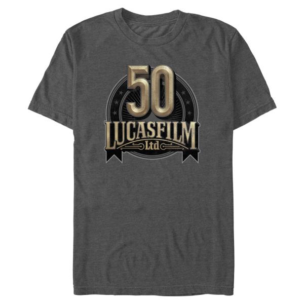 Star Wars - Logo Lucas Anniversary - Men's T-Shirt - Heather anthracite - Front