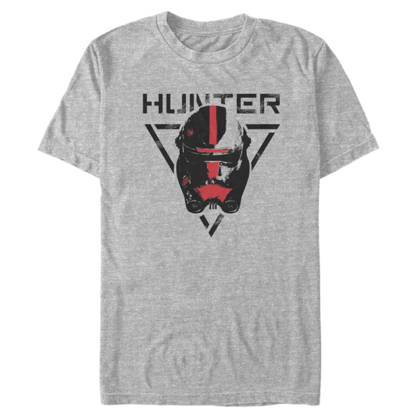 Star Wars - The Bad Batch - Big Face Hunter - Men's T-Shirt - Heather grey - Front