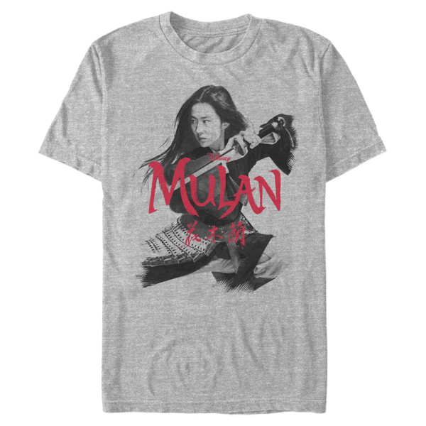 Disney - Mulan - Mulan Fighting Stance - Men's T-Shirt - Heather grey - Front