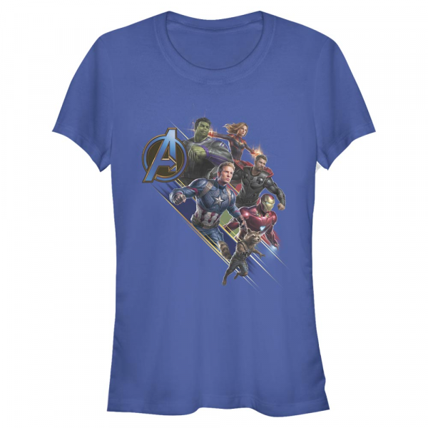 Marvel - Avengers Endgame - Skupina Angled Shot - Women's T-Shirt - Royal blue - Front