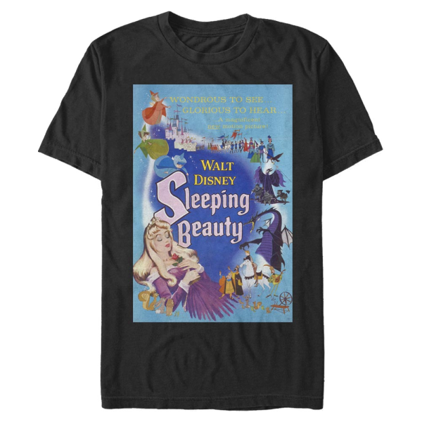 Disney - Sleeping Beauty - Skupina Blue Poster - Men's T-Shirt - Black - Front