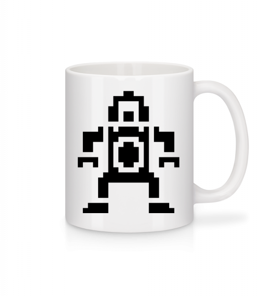 Pixel Robot - Mug - White - Vorn