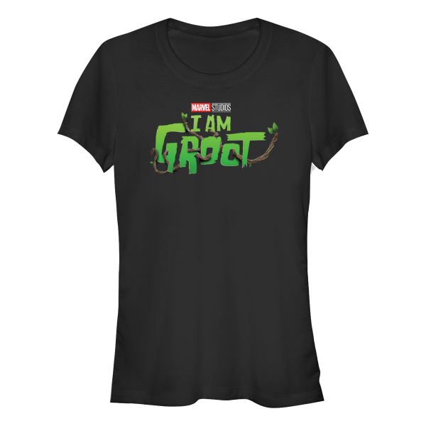 Marvel - I Am Groot - Groot Main Logo - Women's T-Shirt - Black - Front
