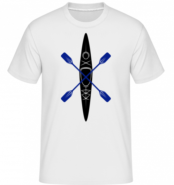 Canoe Symbol -  Shirtinator Men's T-Shirt - White - Vorn