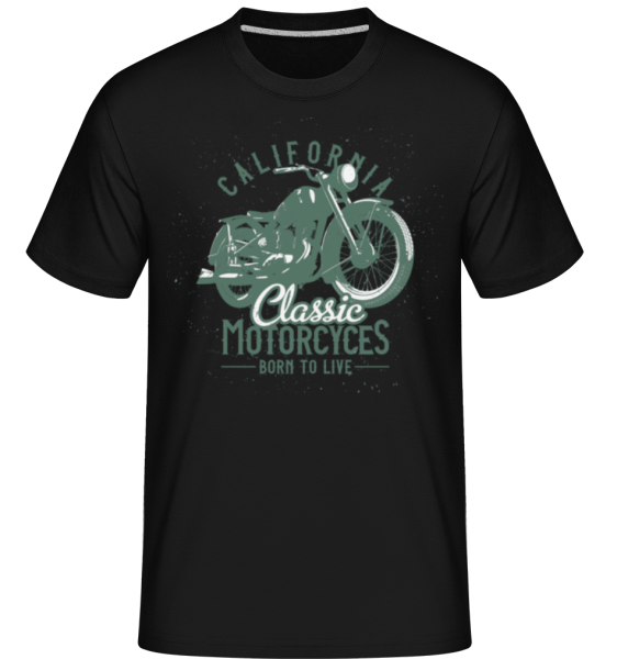 California Classic Motorcycles -  Shirtinator Men's T-Shirt - Black - Front