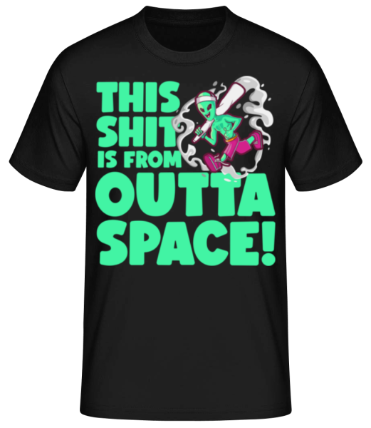 This Shit Is From Outta Space - Men's Basic T-Shirt - Black - Front