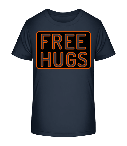 Free Hugs - Kid's Bio T-Shirt Stanley Stella - Navy - Front