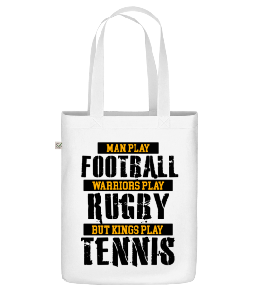 Kings Play Tennis - Organic tote bag - White - Front