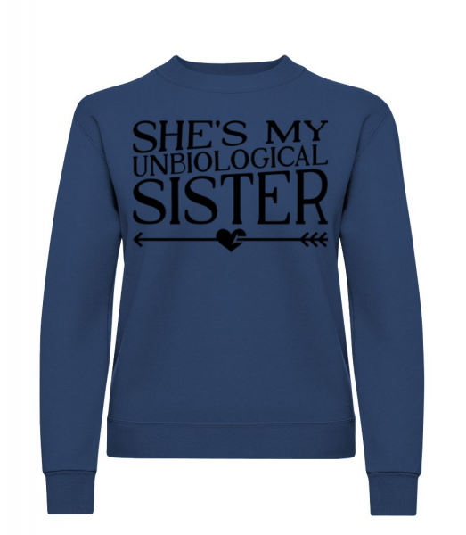 Unbiological Sister - Women's Sweatshirt - Navy - Front