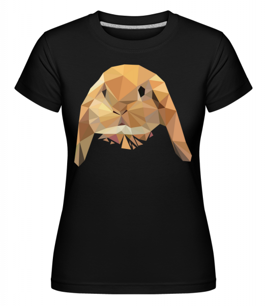 Polygon Rabbit -  Shirtinator Women's T-Shirt - Black - Vorn