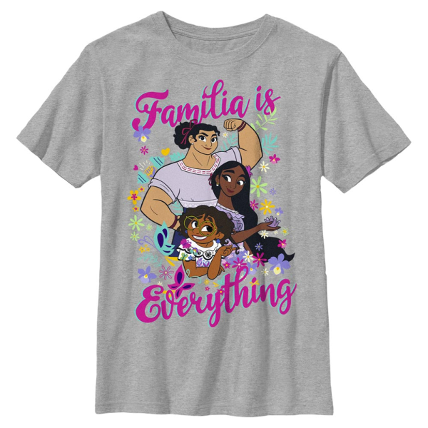 Disney - Encanto - Skupina Familia is Everything - Kids T-Shirt - Heather grey - Front
