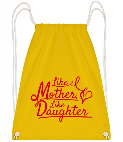 Like Mother Like Daughter - Drawstring Backpack - Yellow - Vorn